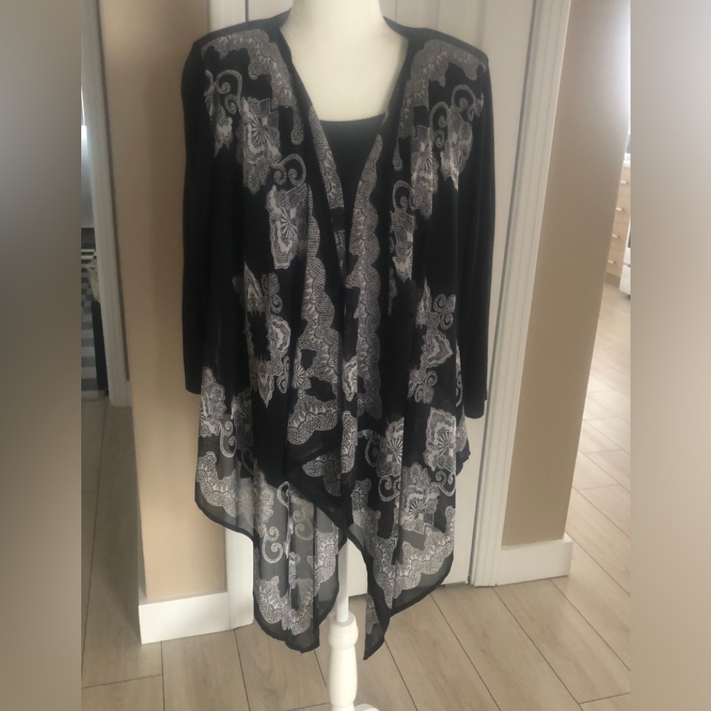 Designer Open cardigan Asymmetric like new